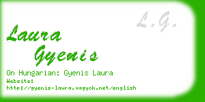 laura gyenis business card